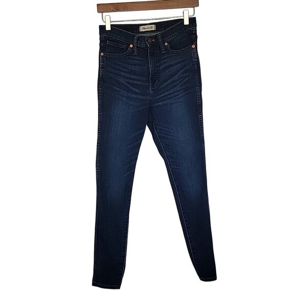 Madewell 10" High-Rise Skinny Jeans in Hayes Wash, 27 - Picture 1 of 8